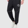 DOLCE & GABBANA Czarne męskie spodnie dresowe z dużym logo, Rozmiar 52