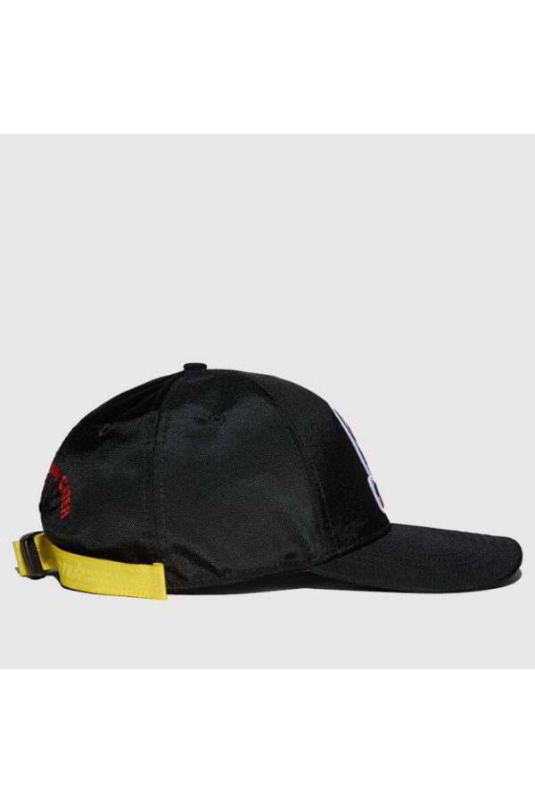 DSQUARED2 Czarna męska czapka z logo invicta