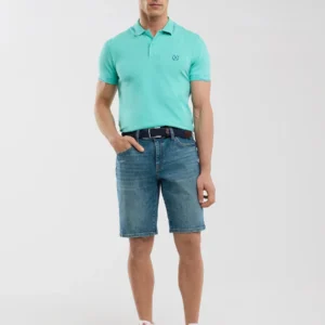 Szorty męskie jeansowe niebieskie Aden 496