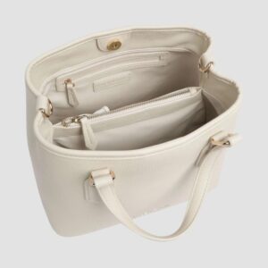 VALENTINO Torebka w kolorze ecru Brixton Shopping