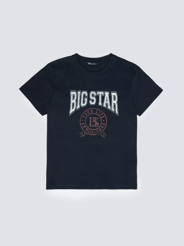 584bfb0b3949620888e078955b9176ccb0b219e4 Koszulka chłopięca z nadrukiem granatowa Mauter 403