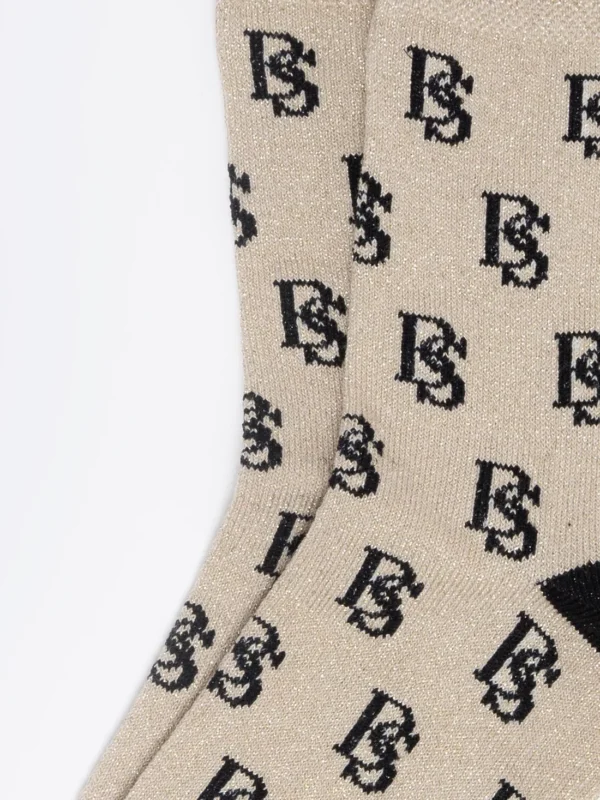 Skarpety damskie z wiskozy złote Glamura 203