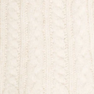 58c99171c6b6df04847d251a7a2ecb9247fd81ef Szalik damski z dekoracyjnym splotem kremowy Caroles 103