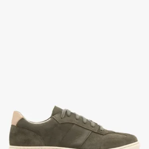 Oliwkowe półbuty męskie w sportowym stylu