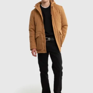 Kurtka męska parka brązowa Mefin 802