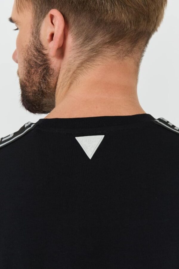 GUESS Czarny męski t-shirt Arlo Cn