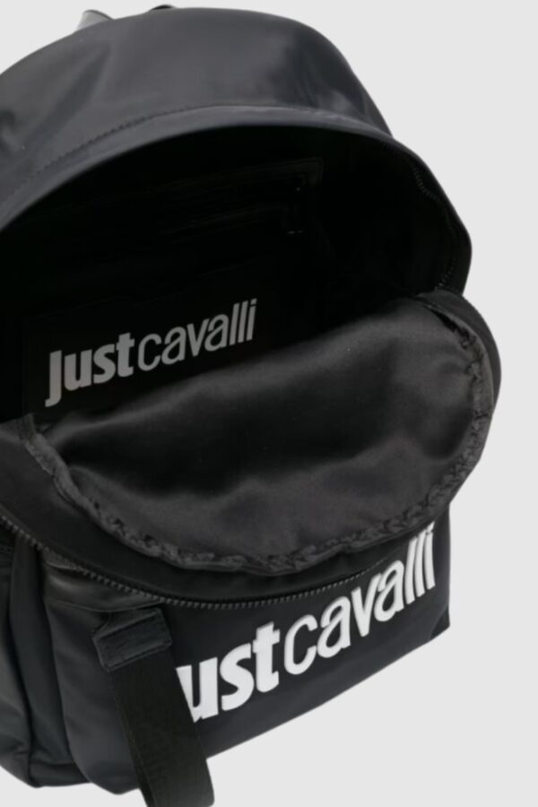 JUST CAVALLI Czarny damski plecak Range Institutional Logo