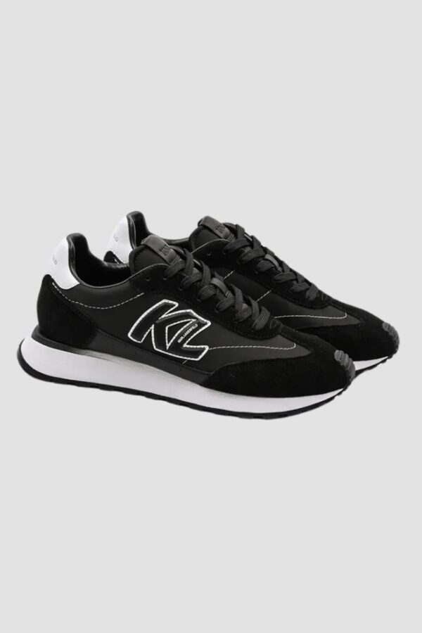 KARL LAGERFELD Czarne sneakersy męskie KAIRO KL Sidetrim Lo Mix