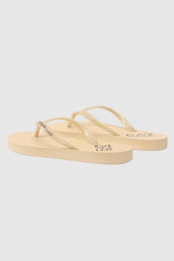 EA7 Złote klapki japonki