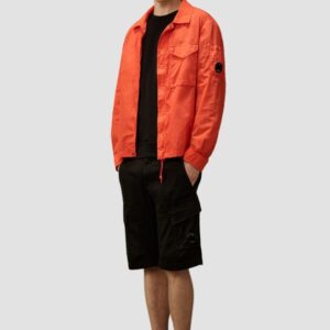 C.P. COMPANY Czarne męskie spodenki Bermudy-Cargo, Rozmiar 48