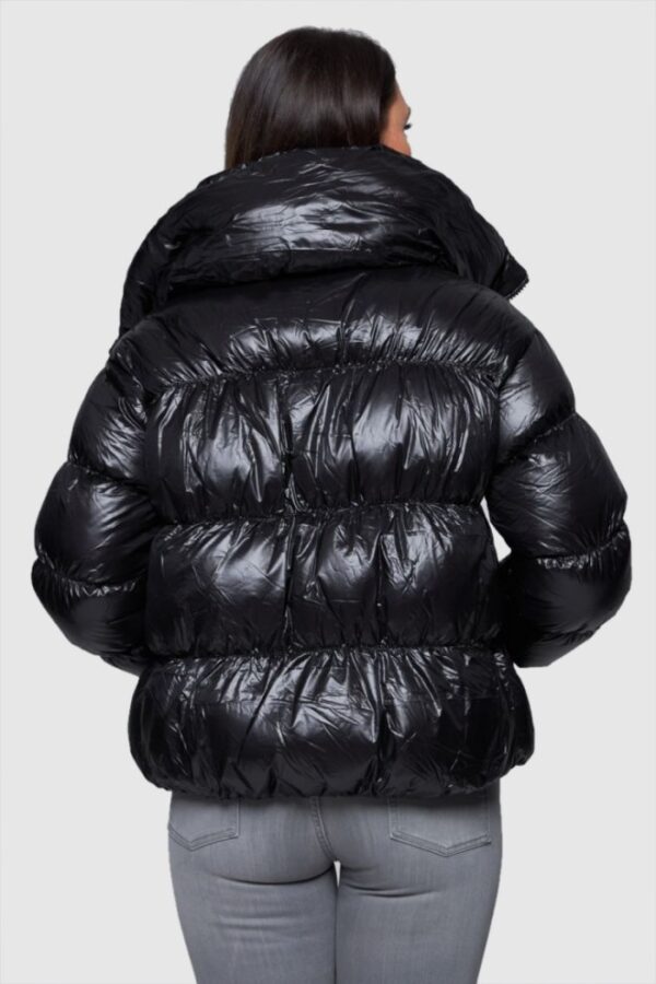 HETREGO Czarna damska krótka kurtka puchowa Ila, Rozmiar 34 EU - 38 IT