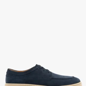 Granatowe półbuty męskie sznurowane