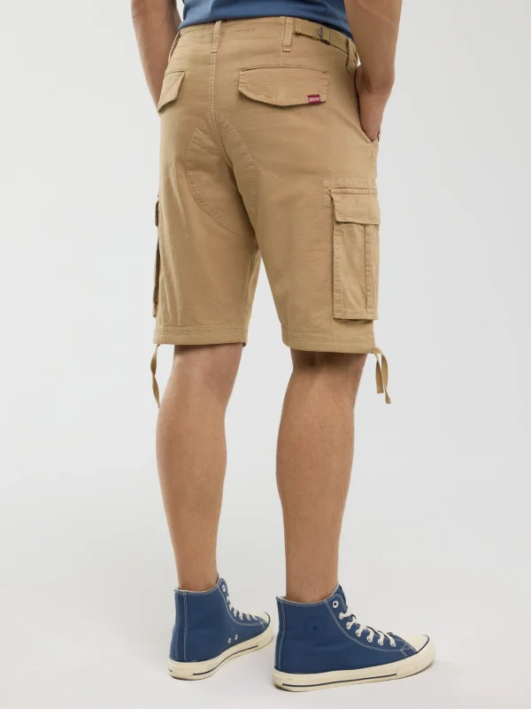 6085b3e05c3b1324064c0506b6aecd889d1b3a1c Szorty męskie z kieszeniami cargo beżowe Cargori 801