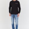 TOMMY JEANS Czarny męski longsleeve