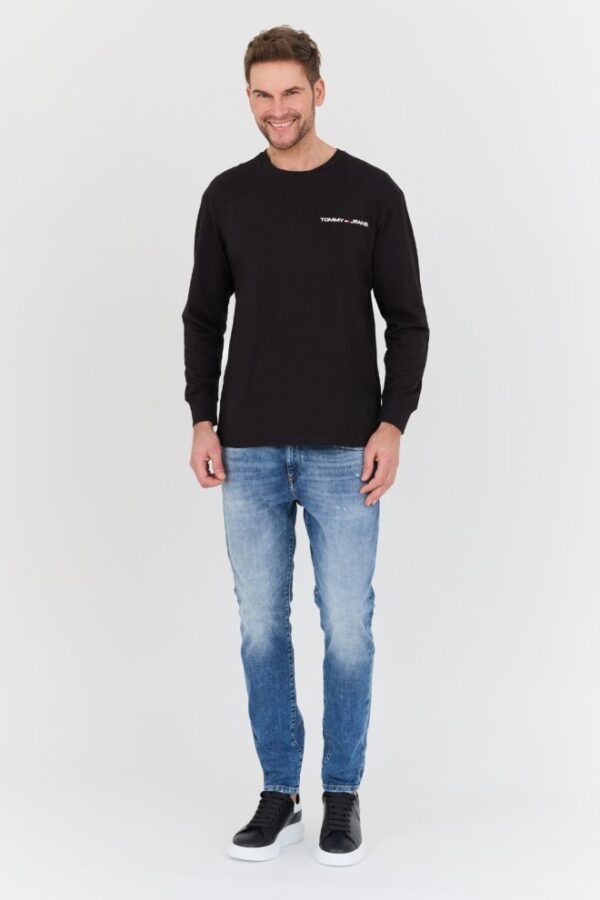 TOMMY JEANS Czarny męski longsleeve