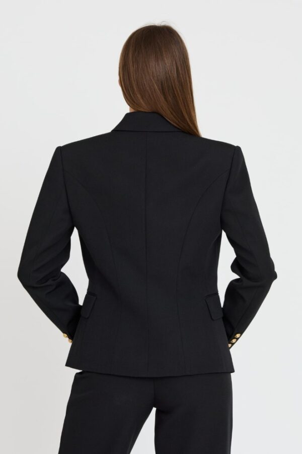 BALMAIN Czarna damska marynarka 6 Btn Gdp Jacket