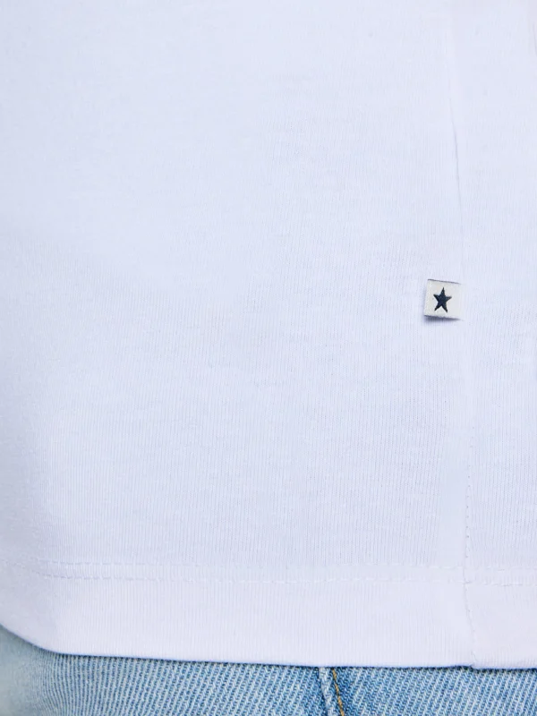 Koszulka damska z krótkim rękawem biała Classaca 101