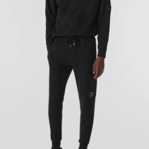 C.P. COMPANY Czarne męskie spodnie dresowe Cargo