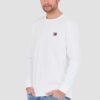 TOMMY JEANS Biały męski longsleeve