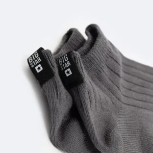 Stopki męskie bambusowe w paski szare Tagar 905