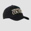 VERSACE JEANS COUTURE Czarna czapka z daszkie
