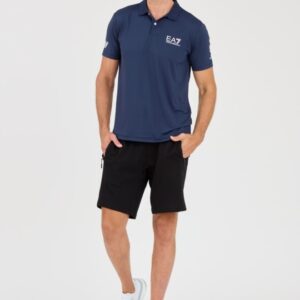 EA7 Granatowa męska koszulka polo Ventus 7
