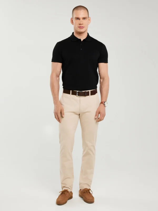 Spodnie męskie chinosy beżowe Erhat 805