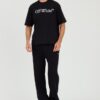 OFF-WHITE Czarny męski t-shirt Big Bookish Skate