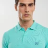 Koszulka męska polo turkusowa Polian 302