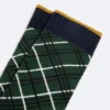 Skarpety męskie bawełniane w romby zielone Pledi 304