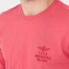 AERONAUTICA MILITARE Różowy bawełniany męski t-shirt