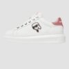 KARL LAGERFELD Białe sneakersy Kapri Nft Lo Lace