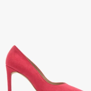 Różowe czółenka z ozdobny dekolte