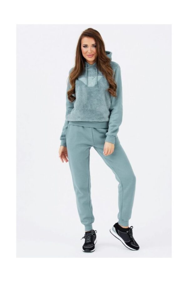 EMPORIO ARMANI Zielone damskie spodnie dresowe