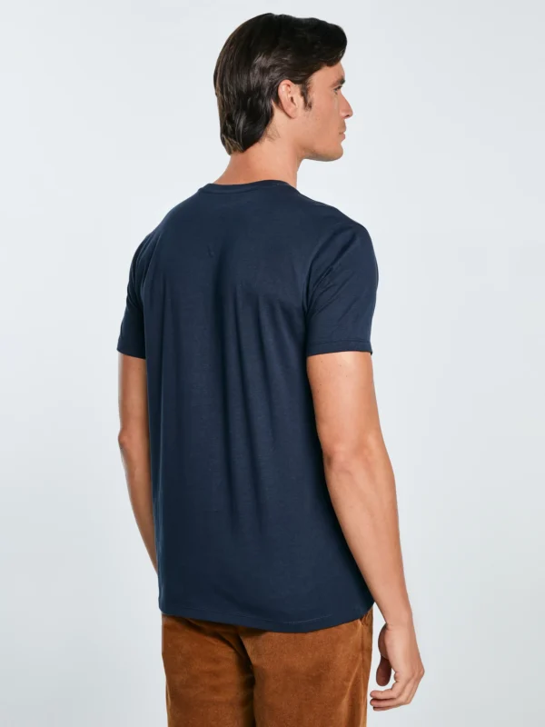 Koszulka męska bawełniana granatowa Vincer 403
