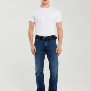 6a08c34f625127577e6babaef2168de74d8f7014 Jeansy męskie z prostą nogawką granatowe Trent 481