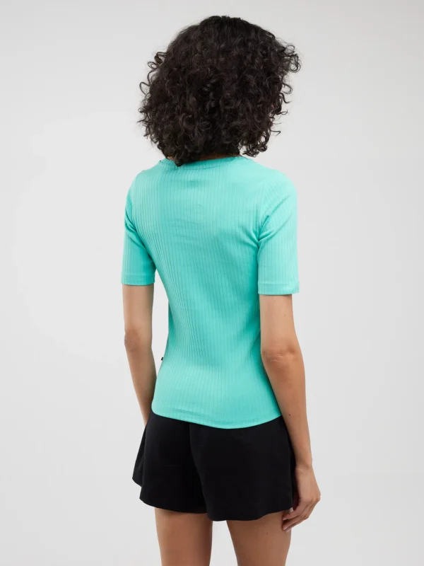 6a7b6034648be888856174fde3f6ccd786b16a34 Koszulka damska w prążek turkusowa Alessa 302