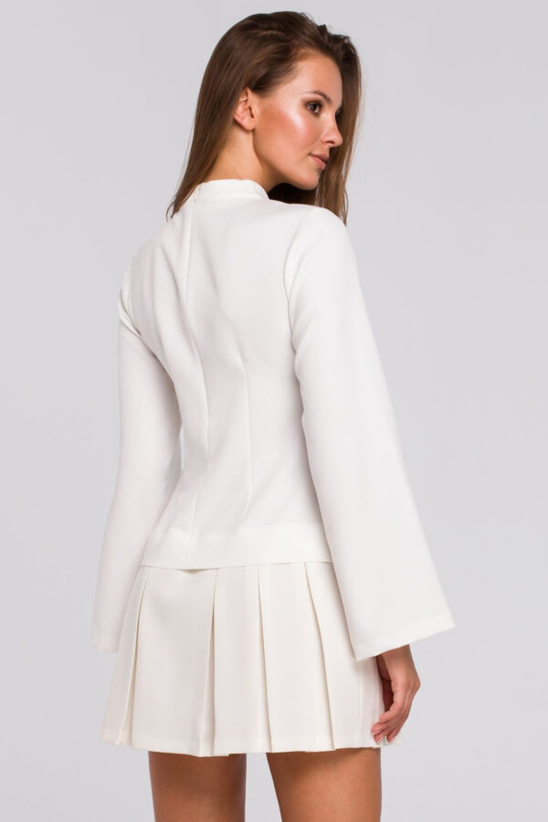 Elegancka sukienka mini z kontrafałdami czerwona