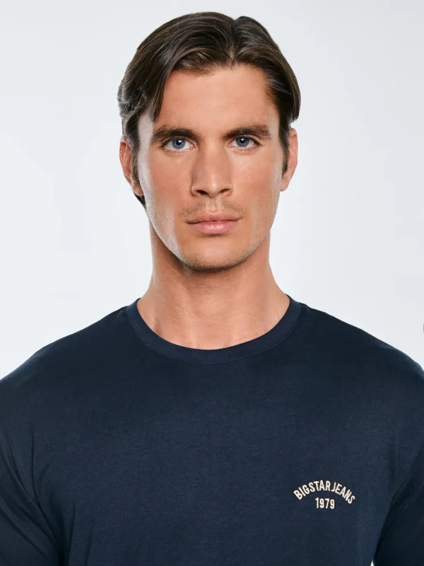 Koszulka męska bawełniana granatowa Vincer 403