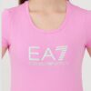 EA7 Różowy damski t-shirt