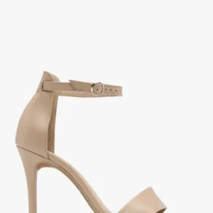 Beżowe sandały na wysokiej szpilce