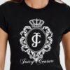 JUICY COUTURE Czarny damski t-shirt Heritage Crest Fitted