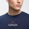 6bf356529e796d01be42b39f80480aba5063c8b9 Koszulka męska z linii Authentic z nadrukiem granatowa Techmunen 403