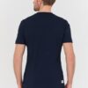 AERONAUTICA MILITARE Granatowy bawełniany męski t-shirt M.C