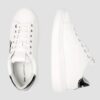 KARL LAGERFELD Białe damskie sneakersy skórzane Kapri Karl NFT Lo Lace