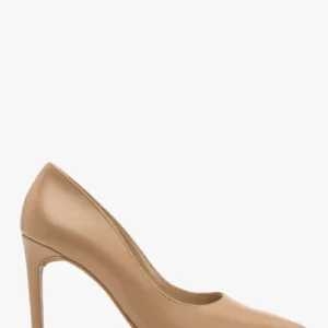 Beżowe czółenka na wysokim obcasie