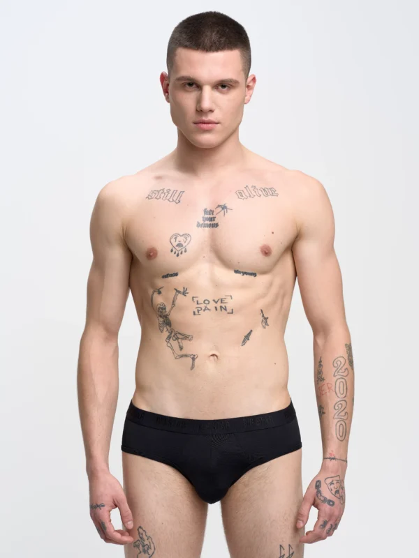 Slipy męskie z mikrofibry stay dry czarne Gimili 906