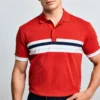 Koszulka męska polo czerwona Poloer 704