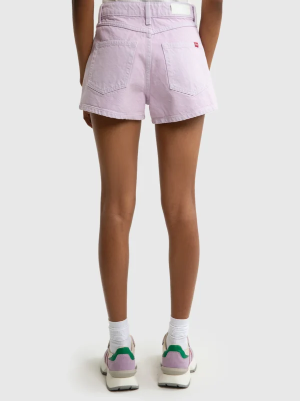 Szorty damskie jeansowe fioletowe Katie 850