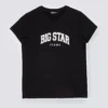 Koszulka damska bawełniana z logo BIG STAR czarna Ramila 906